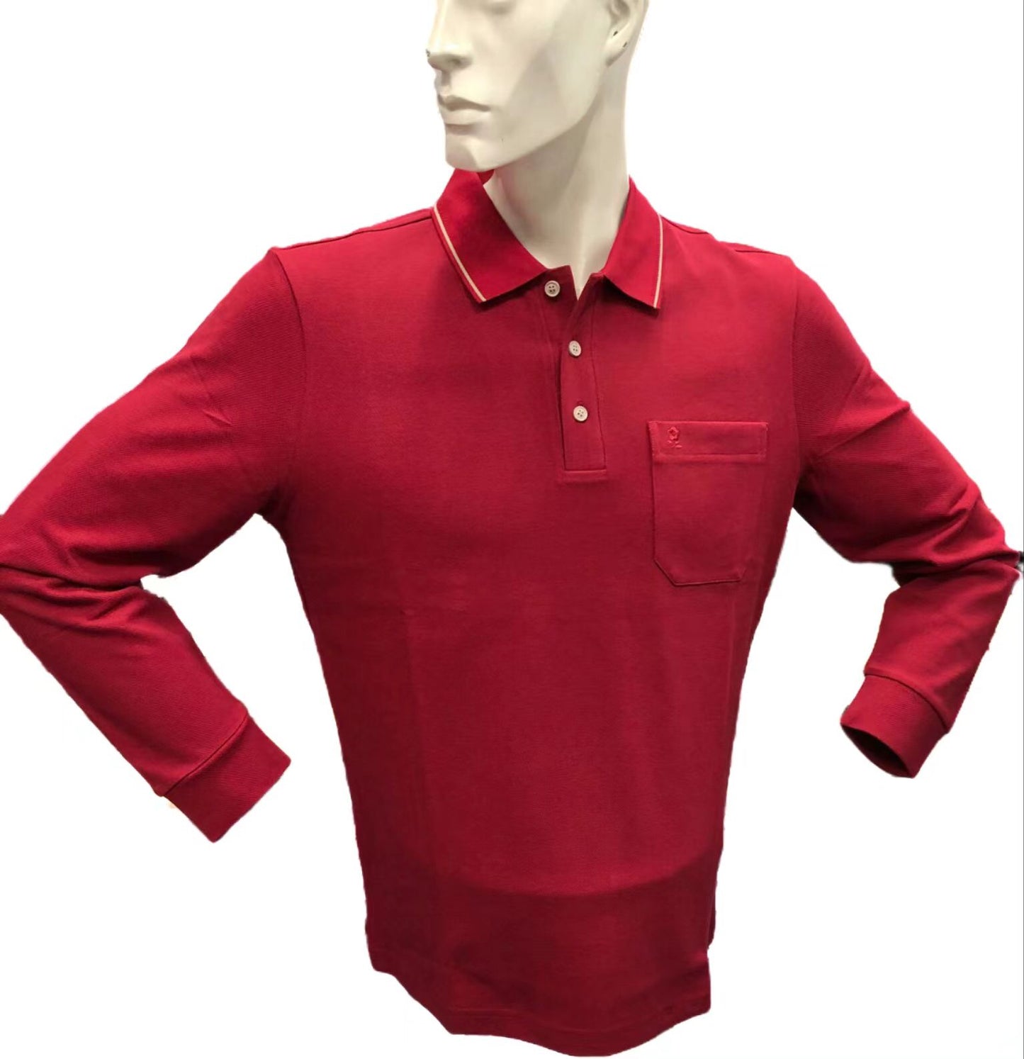 夢特嬌棉質長袖Polo 丅恤2432310KT41-R06