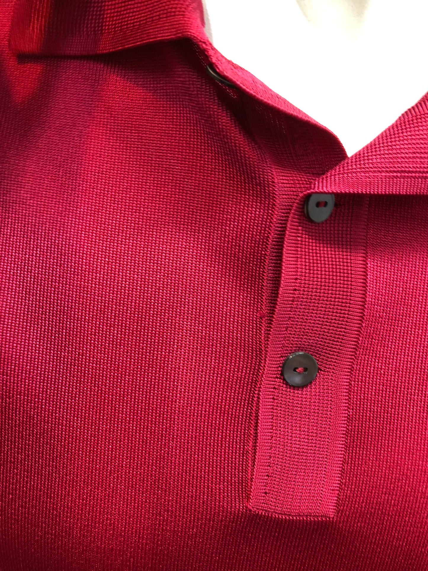 長袖絲質MONTAGUT long sleeves fil lumiere- 320268-3092 大紅色plain pattern
