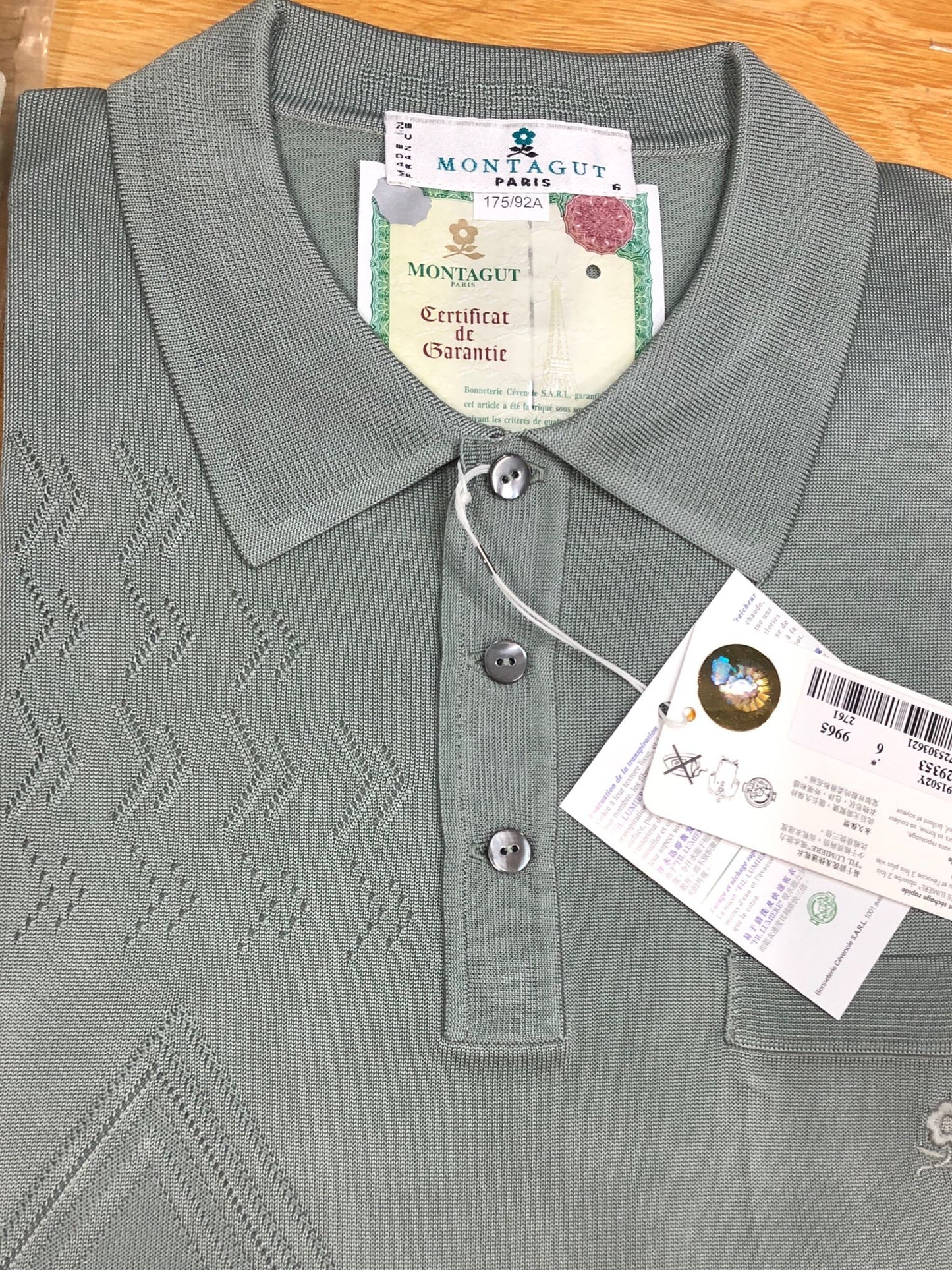夏季短袖絲質特價品829353-9965 夢特嬌男裝短袖絲質