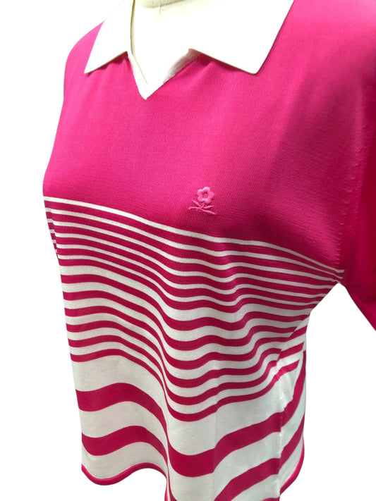 夢特嬌女装短䄂絲質V字反領