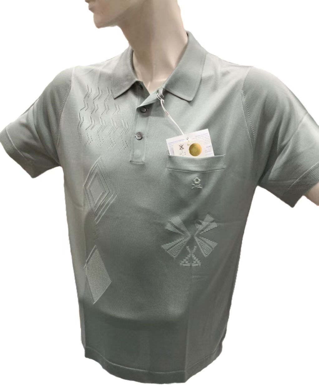 夏季短袖絲質特價品829353-9965 夢特嬌男裝短袖絲質