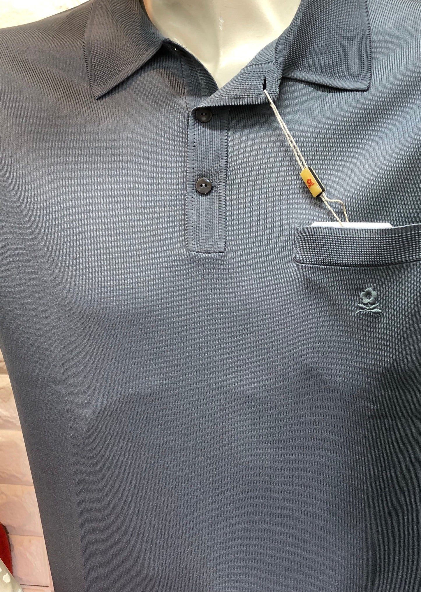 長袖絲質MONTAGUT long sleeves fil lumiere 320268-0413 深灰色plain pattern