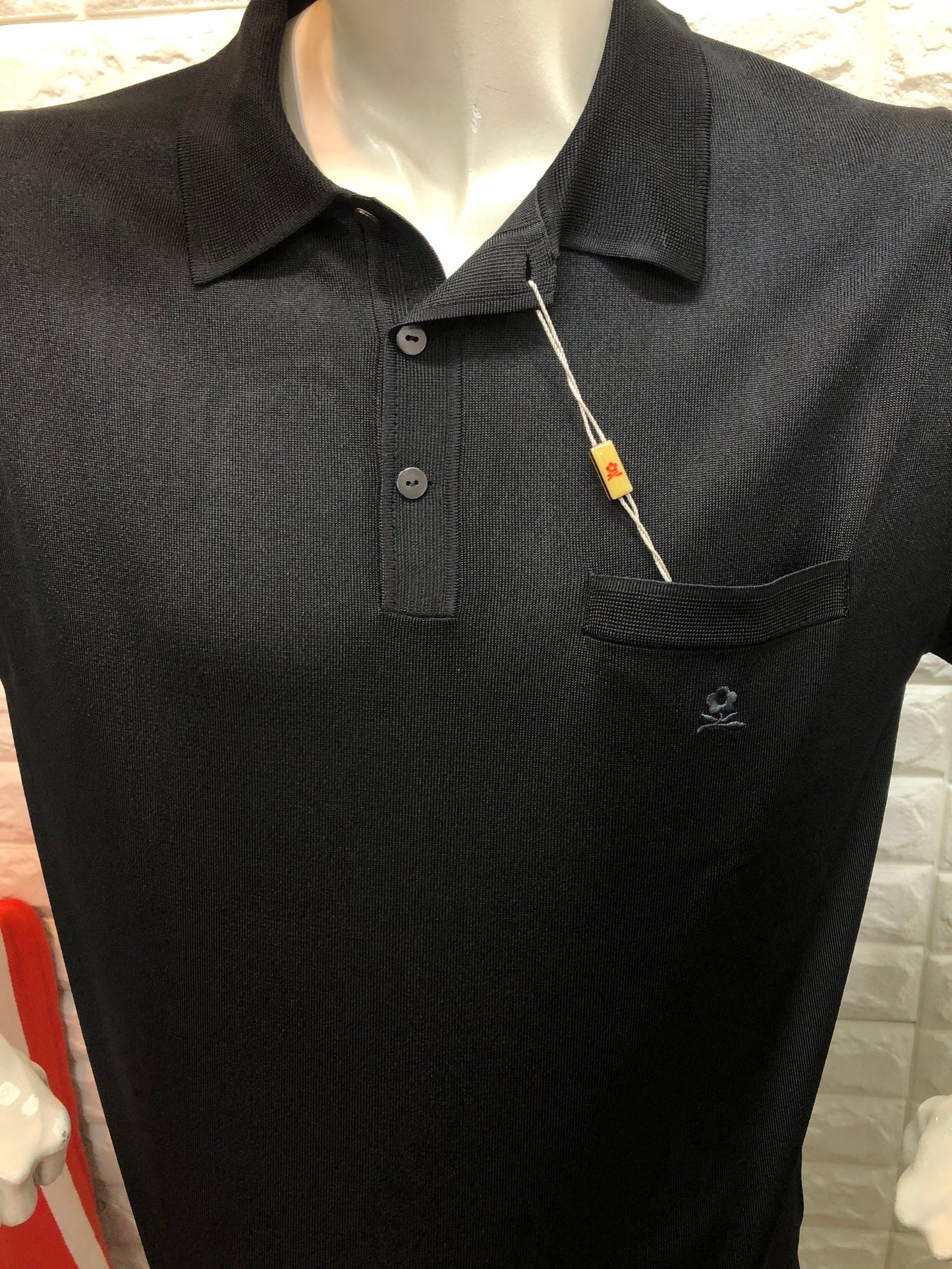 長袖絲質MONTAGUT long sleeves fil lumiere- 320268-0307黑色 plain pattern。