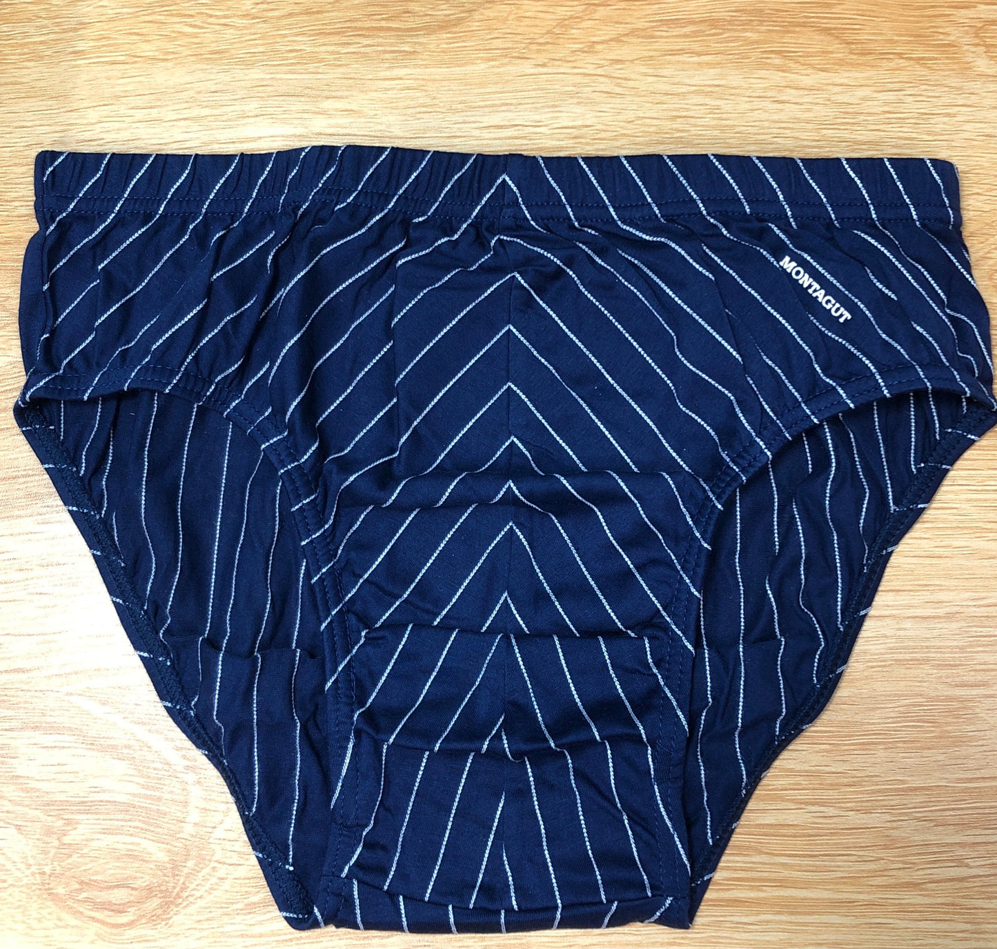 03款男裝三角型斜條紋內褲-深藍色